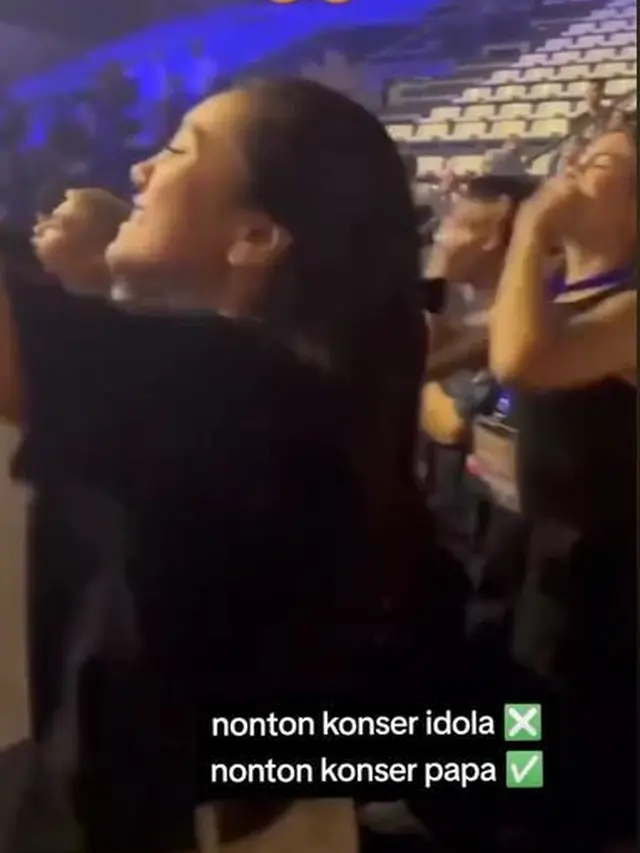 6 Potret Alleia Anak Ariel Nonton Konser Noah, Tampak Bangga Lihat Ayahnya