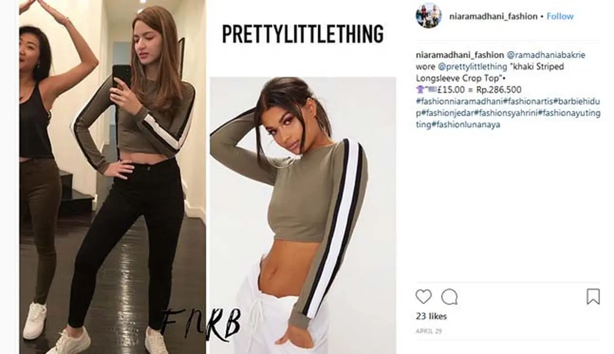 (Instagram/niaramadhani_fashion)