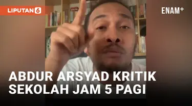 Abdur Arsyad Komentari Masuk Sekolah Jam 5 Pagi di NTT