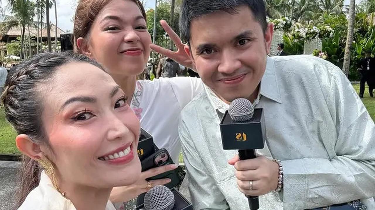 7 Potret Artis di Siraman Luna Maya dan Maxime Bouttier, 'Geng Menteri Ceria' Kompak