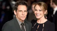 Ben Stiller dan istrinya, Christine Taylor. (People)