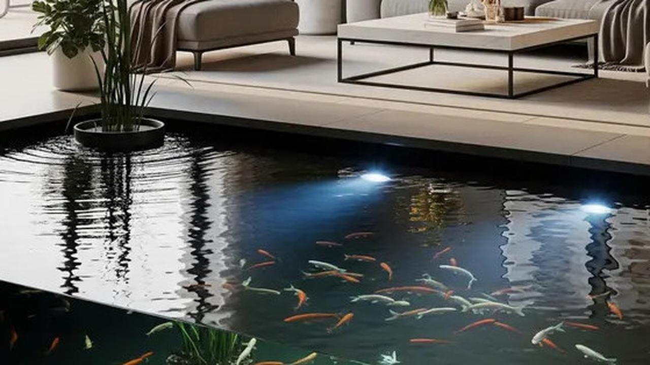 Bikin Rumah Makin Adem! Ini 8 Desain Kolam Ikan Minimalis di Ruang Tengah