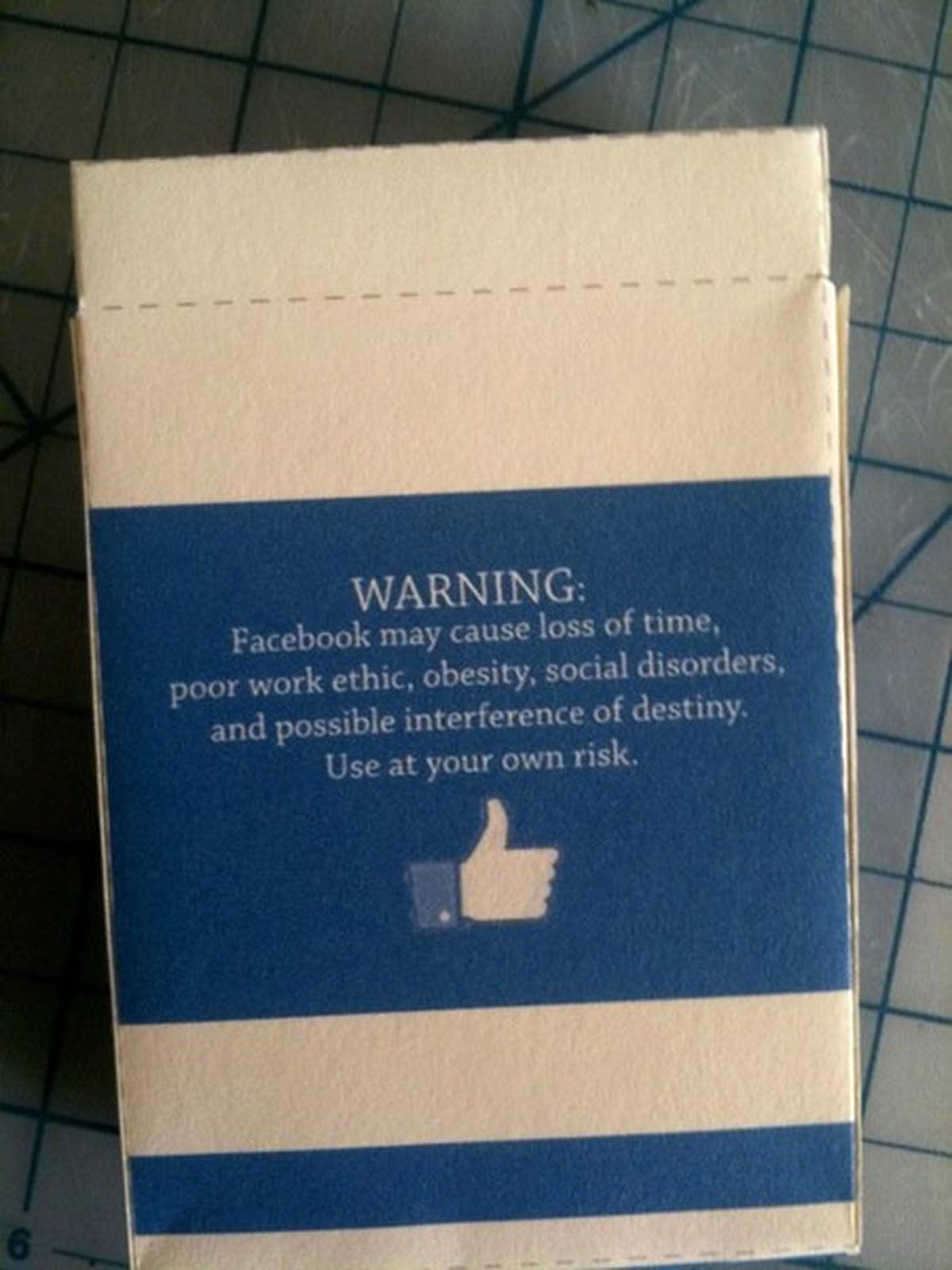 Facebook cigarette
