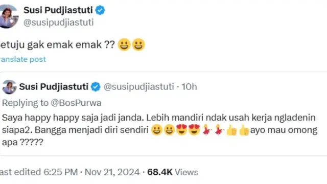 Candaan Ridwan Kamil Soal Janda Saat Kampanye Tuai Kecaman, Susi Pudjiastuti Ikut Angkat Bicara
