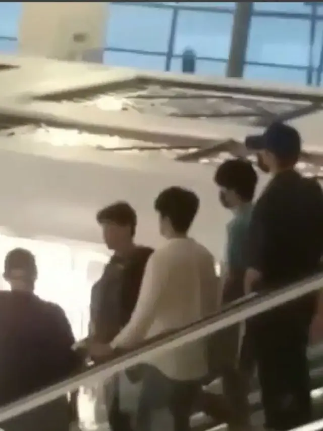 momen saat B.A.P tiba di Jogja (Hak Cipta: © Instagram.com/funtastic_baby/dh_jung_bap//jje)