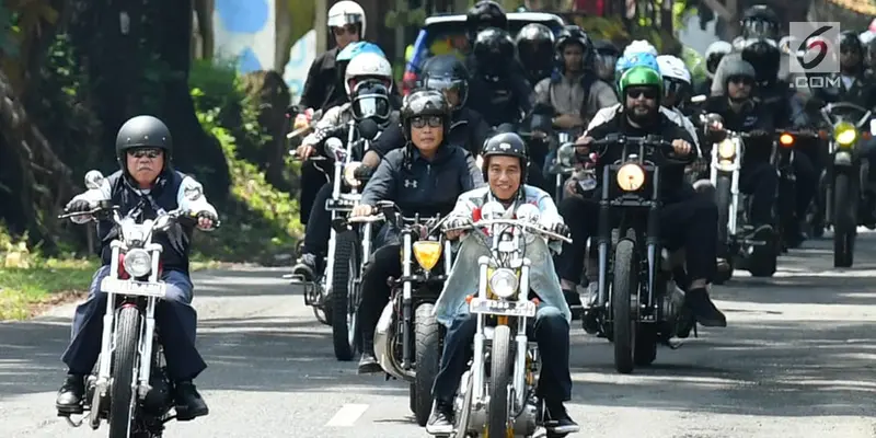 Jokowi Blusukan Naik Chopper Keliling Sukabumi