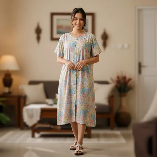 Model Daster Kancing Depan