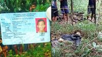 Polisi menemukan KTP pada tubuh jasad yang diduga berjenis kelamin laki-laki, yang tergeletak di area perkebunan Kabupaten Lampung Tengah, Lampung. (Foto: Istimewa)