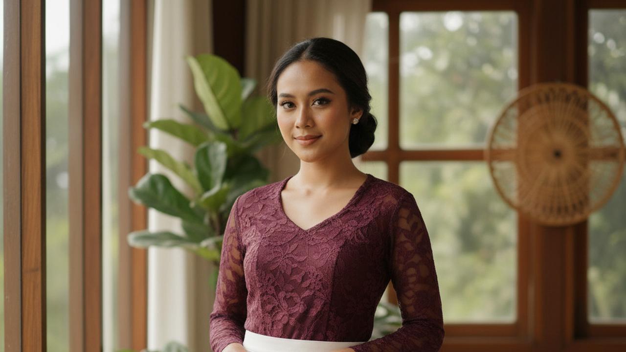 Warna Kebaya dan Rok Plisket untuk Kulit Sawo Matang di 2025