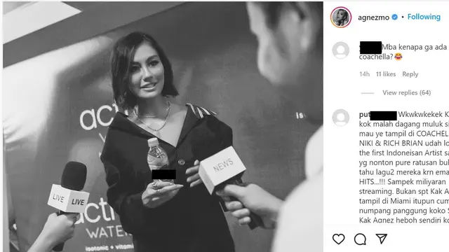 Agnez Mo Dikomentari Warganet