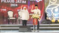 Survei Poltracking Pilgub Jatim: Elektabilitas Khofifah-Emil Tertinggi 68,4%