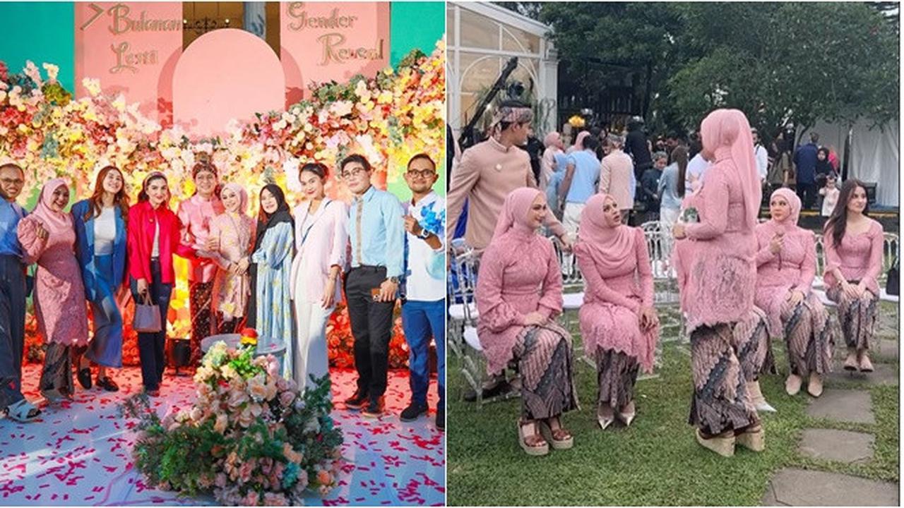 8 Potret Tamu Artis di Gender Reveal Lesti Kejora, Geng Mamayu Bak Bridesmaid