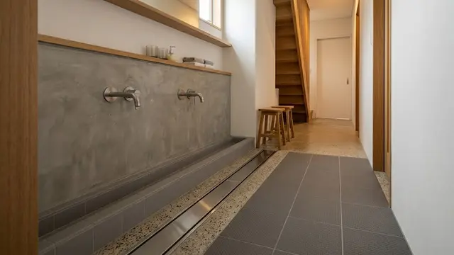 Tempat Wudhu dengan Drainase Linear