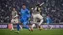 Kemenangan atas Napoli membuat Juventus naik ke puncak klasemen Liga Italia Serie A. (Marco Alpozzi/LaPresse via AP)