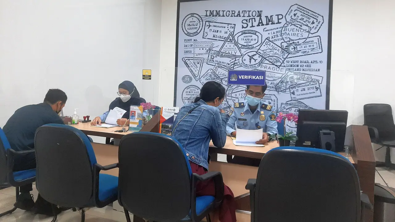 Kantor Imigrasi Kelas I Non TPI Tangerang, Rabu (12/1/2022).