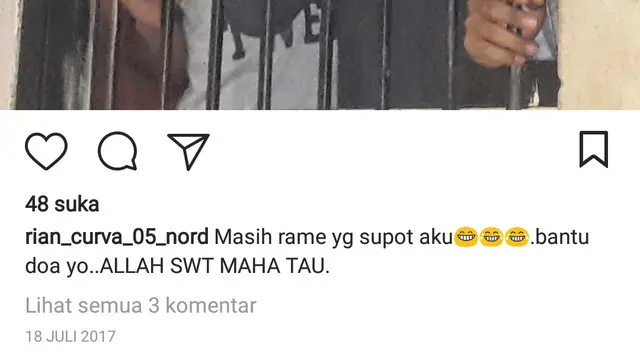Penelepon Misterius Terpidana Pembunuh Suporter SFC