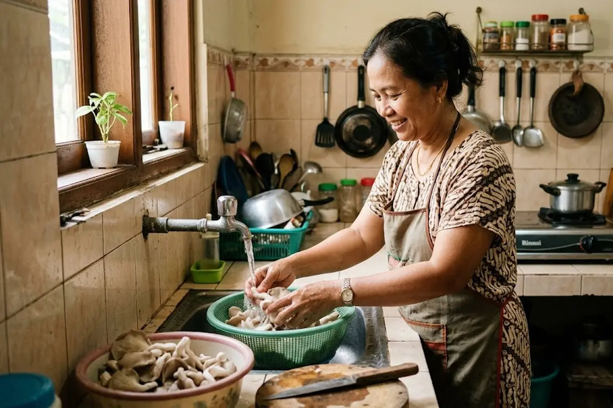 Kesalahan Mencuci Jamur yang Membuat Teksturnya Rusak