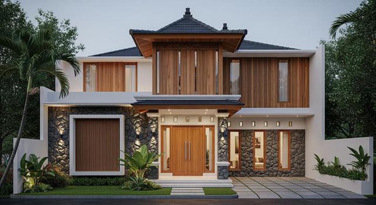 8 Model Joglo Depan Rumah Minimalis 2025, Ornamen Khas Jawa yang Kental tapi Modern