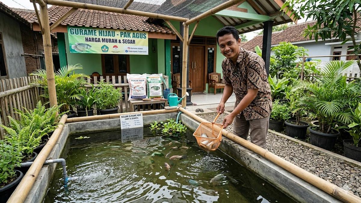 Cara Memulai Usaha Ternak Ikan Gurame di Kolam Mini, Raup Potensi Untung Jutaan Rupiah