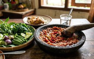 Cara Membuat Sambal Terasi Tomat (Foto: Gemini AI)