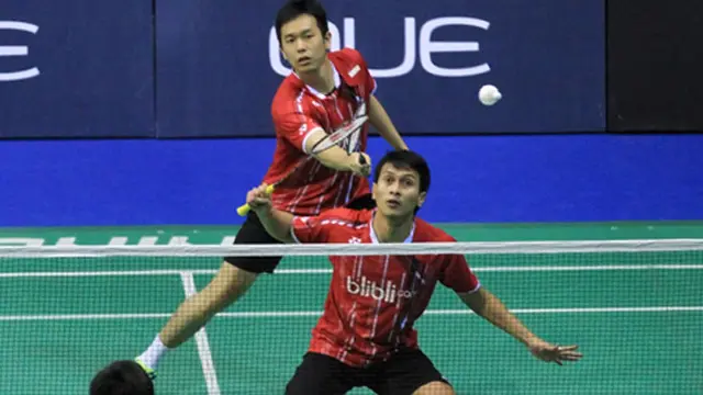 Pasangan Hendra Setiawan/Mohammad Ahsan