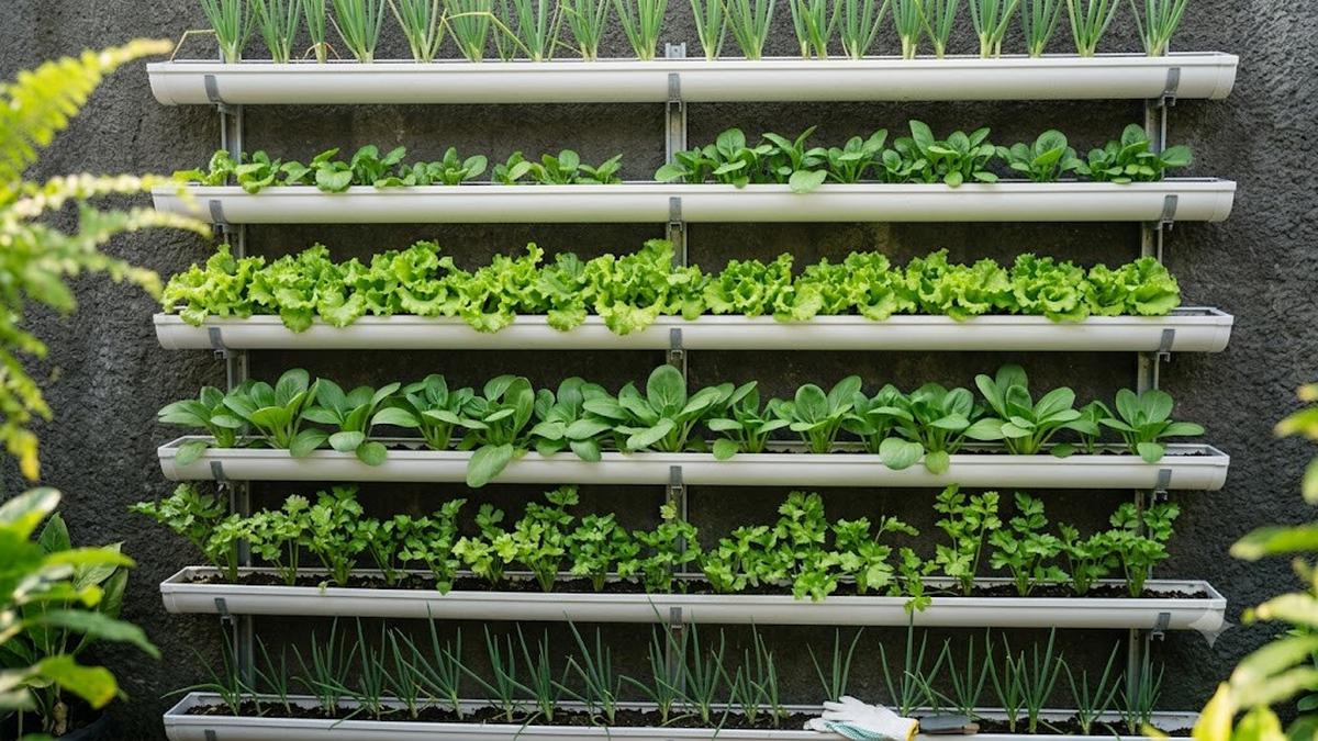5 Cara Membuat Kebun Vertikal dari Talang Air Bekas, Solusi Berkebun di Lahan Sempit