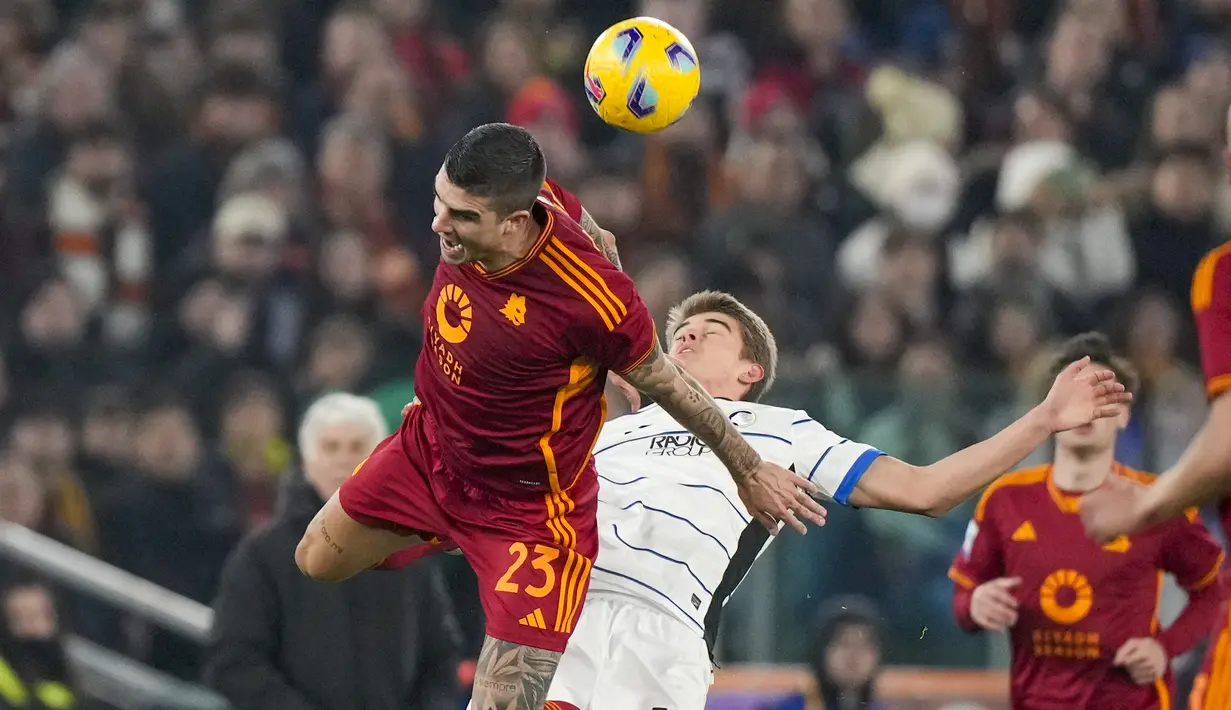 Berkat hasil ini, Roma menduduki peringkat delapan dengan poin 29. (AP Photo/Andrew Medichini)