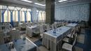 Ruang makan Pusat Olahraga Olimpiade yang dipilih untuk menjadi markas tim nasional sepak bola Panama pada Piala Dunia 2018 di Saransk, Rusia, Kamis (3/5). (Mladen ANTONOV / AFP)