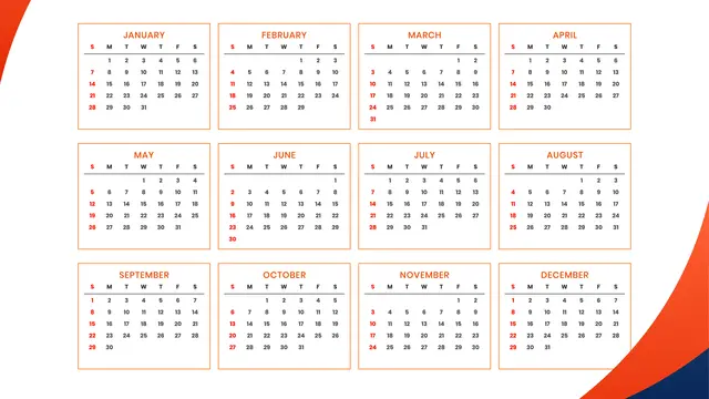 Ilustrasi kalender 2024