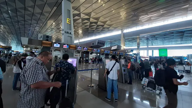 Bandara Internasional Soekarno-Hatta Tangerang Banten.