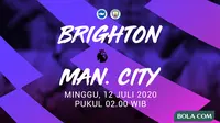 Premier League - Brighton & Hove Albion Vs Manchester City (Bola.com/Adreanus Titus)