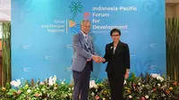 Pertemuan bilateral dilakukan oleh Menlu Retno di sela-sela acara Indonesia-Pacific Forum for Development pada Rabu (7/12/2022). (Dok: Kemlu RI)