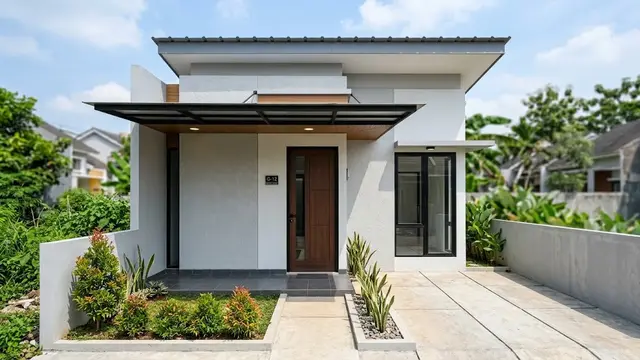 Kanopi Cantilever Minimalis