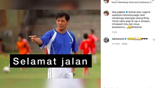 Rico Ceper Kaget dengar Kabar Legenda Sepakbola Ricky Yacobi Meninggal Dunia