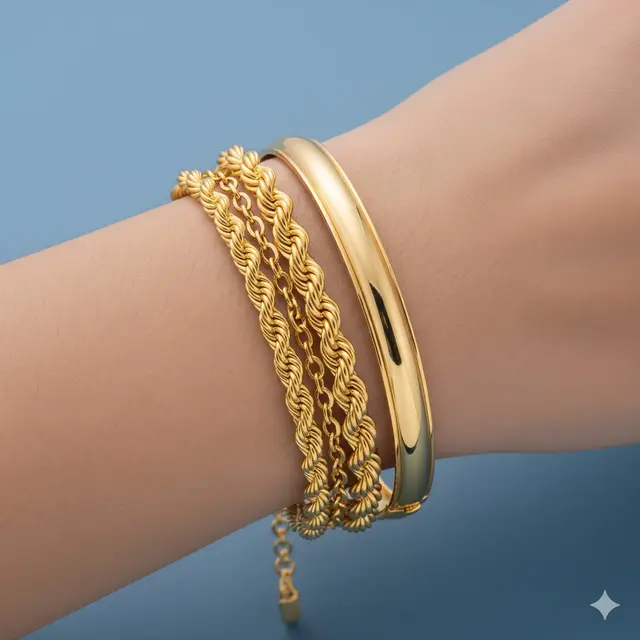 Gelang Emas 22K Cocok untuk Acara Spesial.
