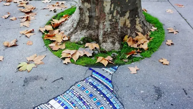 6 Karya Mozaik di Jalanan dan Dinding Berlubang Ini Kreatif, Bikin Kagum