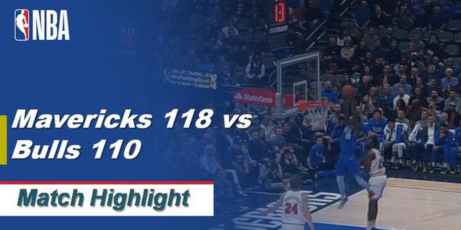 VIDEO: Highlights NBA 2019-2020, Dallas Mavericks Vs Chicago Bulls 118-110
