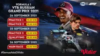 Jadwal dan Live Streaming F1 Rusia 2021 di Vidio, 24-26 September 2021. (Sumber : dok. vidio.com)