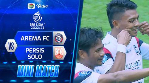 VIDEO: Highlights BRI Liga 1, Dua Gol Dedik Setiawan Bawa Arema FC Menang 2-1 atas Persi Solo