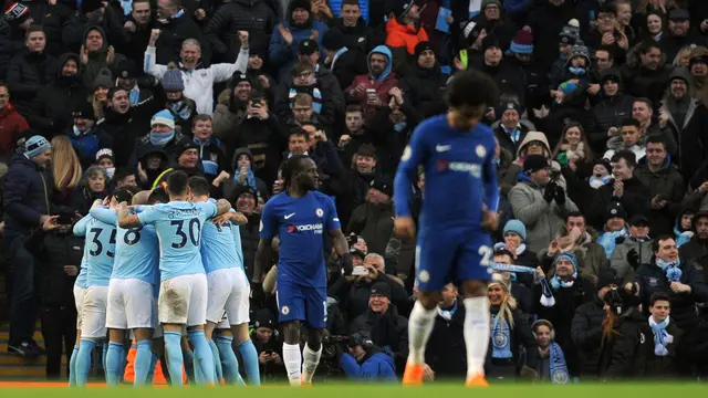 Menang Tipis Atas Chelsea, Manchester City Makin Dekati Gelar Juara