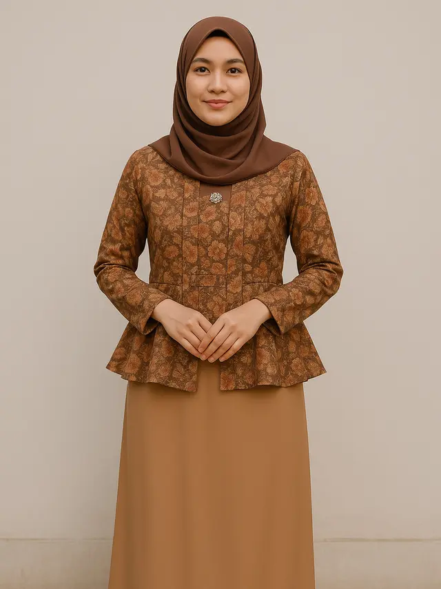 Model Batik Kutu Baru Hijab dengan Desain Anggun dan Sopan (Foto: ChatGPT)
