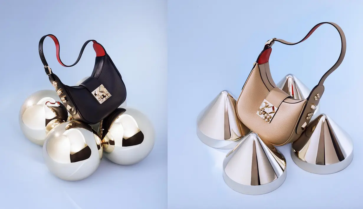 Tapi yang benar-benar membedakannya adalah gesper yang seperti permata, dihiasi dengan empat paku pada sisi-sisinya. (Foto: Christian Louboutin)