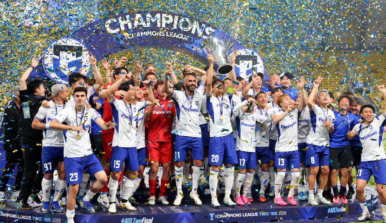Di sisi lain, Gamba Osaka tampil sangat efektif dalam memanfaatkan peluang. Satu momen serangan balik pada babak pertama menjadi pembeda yang memastikan klub Jepang itu keluar sebagai juara AFC Champions League 2 musim ini. (AFP/Fayez Nureldine)