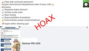 Cek Fakta: Hoaks, Link Bantuan Dana Pensiunan Taspen 2026