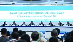 Rapat Umum Pemegang Saham Luar Biasa (RUPSLB) di Kantor Pusat BRI Jakarta, Rabu, 17 Desember 2025.