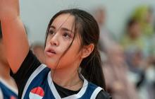Potret Mikhayla Bakrie Anak Ria Ramadhani saat Main Basket, Tampil Karismatik dan Sporty Abis
