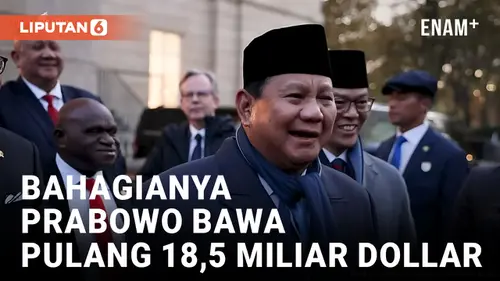 VIDEO: Senyuman Bahagia Prabowo Usai Bawa Pulang Investasi 18,5 Miliar Dollar