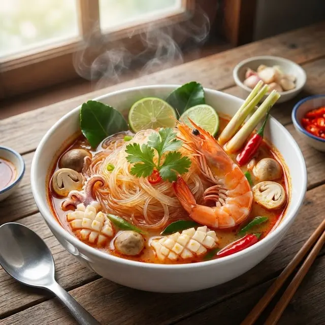 Ilustrasi Variasi Menu Mi Sohun untuk Ide Jualan Makanan Sehat/Gemini AI