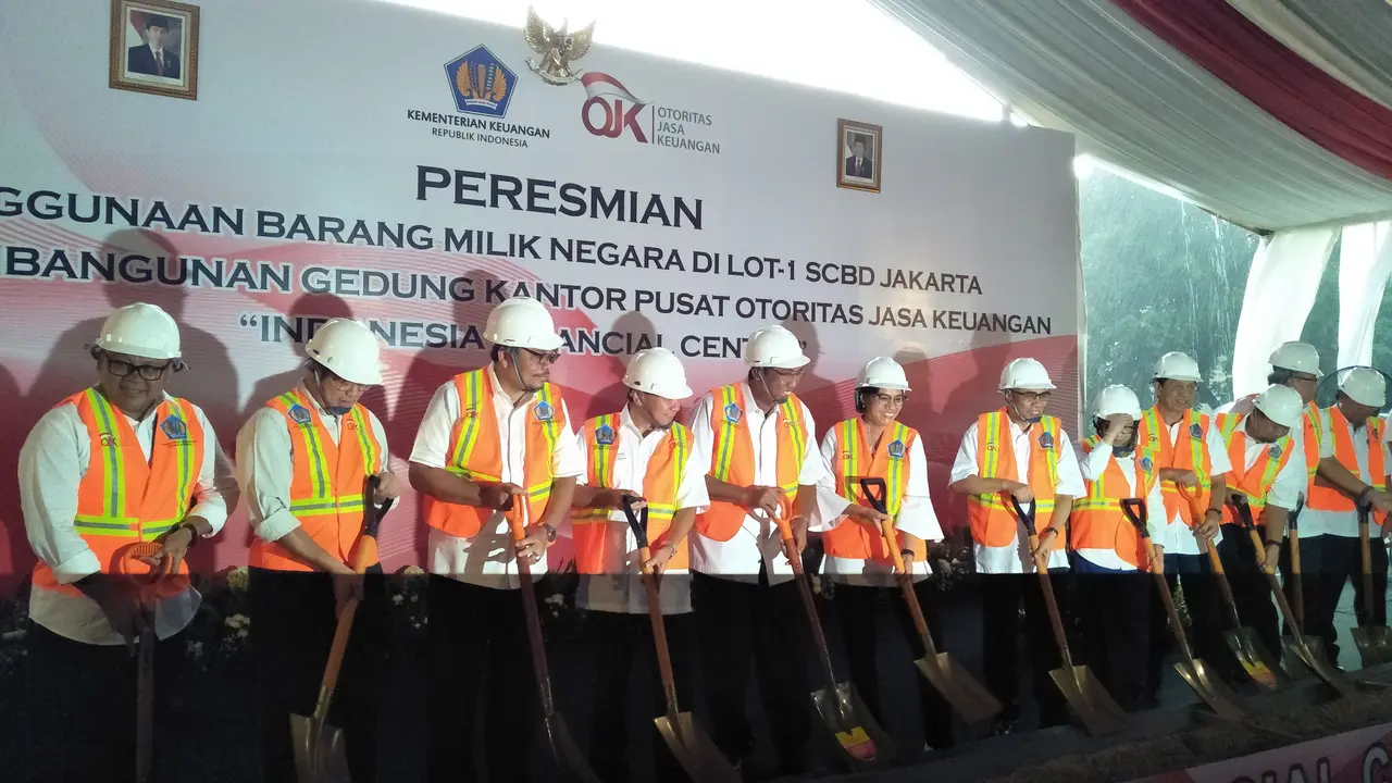 Kemenkeu dan OJK menyepakati penggunaan barang milik negara di lokasi Lot-1 kawasan Sudirman Central Business District (SCBD) Jakarta untuk pembangunan gedung Indonesia Financial Center. Liputan6.com/Septian Deny