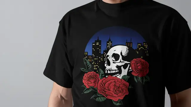 Desain Kaos Hitam Polos Depan Belakang